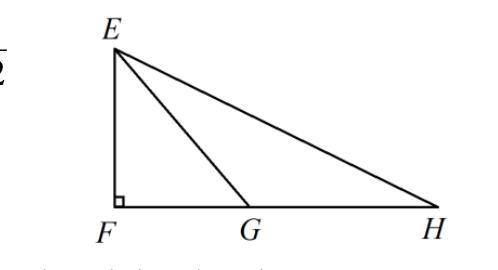 Find x in the right triangle (not drawn to scale):
