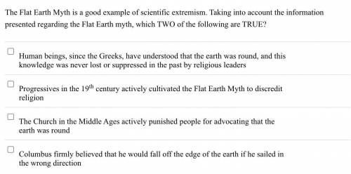 The Flat Earth Myth is a good example of scientific extremism. Taking into account the information