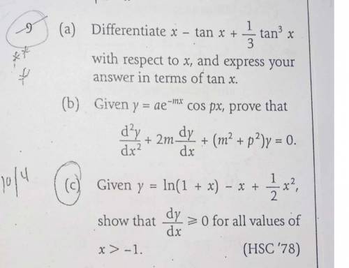 Help with 9 b and c please​
