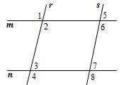 Determine which lines are parallel and which are not parallel. Explain your reasoning.

1. m∠3=69°
