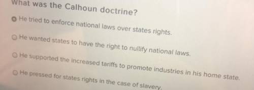 What was the Calhoun doctrine? I need help :( ( no links aloud )