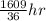 \frac{1609}{36}hr