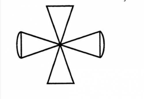 What is the order of rotational symmetry for the figure?
A. 2
B. 3
C. 1
D. 4 or more