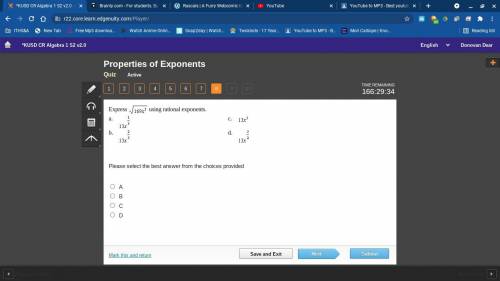 Evaluate using rational exponents