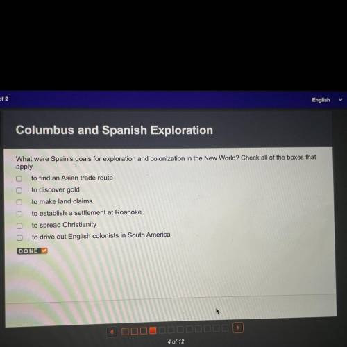 Columbus and Spanish Exploration
 

What were Spain's goals for exploration and colonization in the