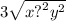 3 \sqrt{x {?}^{2}  {y}^{2} }