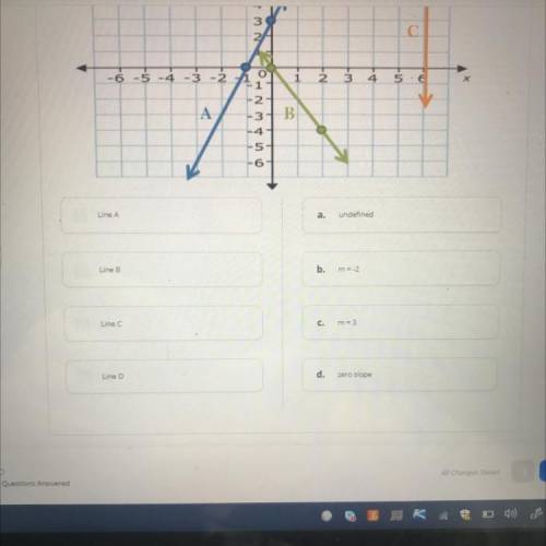 Please help me You have to match the slope of each line