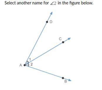 Select another name for angle 2 in the figure below.