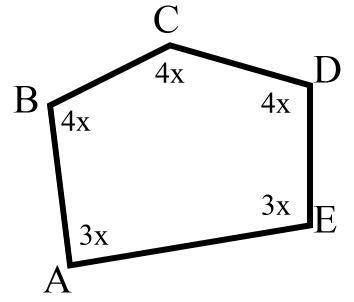 Determine the measure of the interior angle at vertex E.

A. 50
B. 90
C. 30
D. 150
PLS REPLY FAST