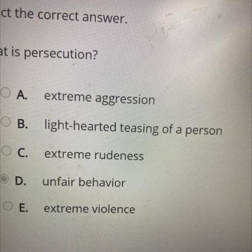 What is persecution?