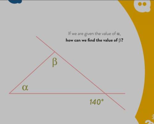 If we are given the value of α. How can we find the value of β?