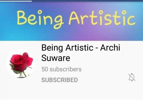 pls subscribe to my channel Being Artistic Archi Suware pls support my little channel I share craft