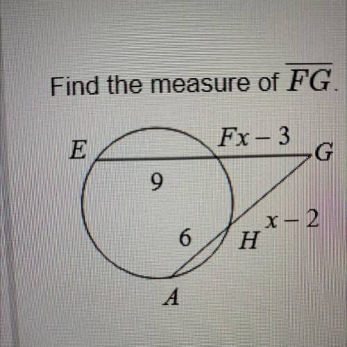 Find the measure of FG.