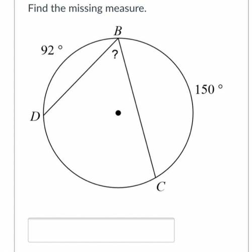 Find the missing measure.
