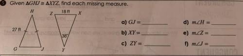 Find each missing measure