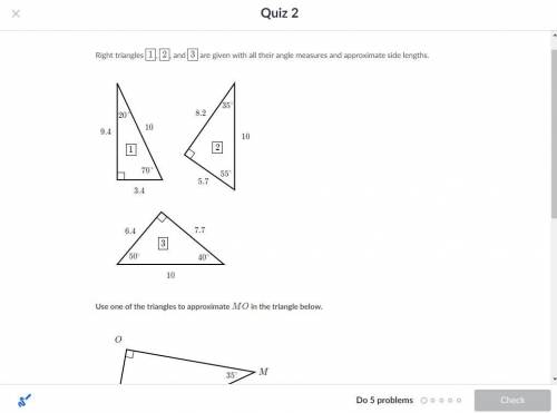Right triangles \boxed{1}

1
​
start box, 1, end box, \boxed{2} 
2
​
start box, 2, end box, and \b