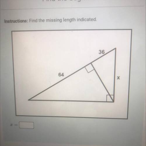 Find the missing length indicated