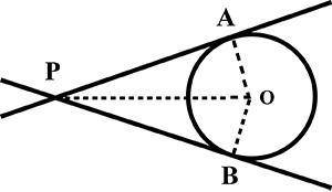 Two tangents drawn to a circle from a point outside it, are equal in length.prove it.​