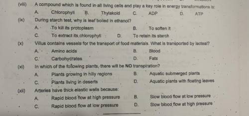 Help needed in biology…!