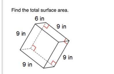 Find the total surface area of this pentagon