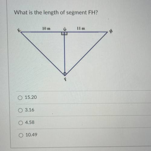 What is the length of segment FH?