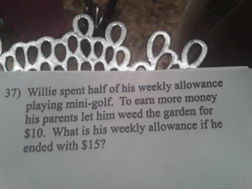 What is his weekly allowance if he ended with $15?