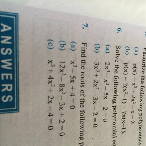 Please help me for 7 (a)