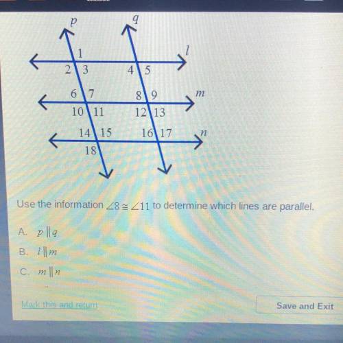 Which lines are parallel?