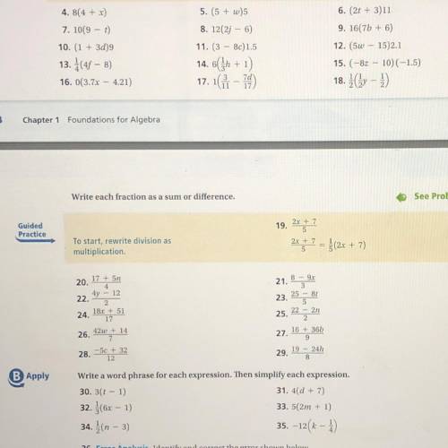 Help on #19,21,23,25,27,29 
Js give me the answers not the whole work