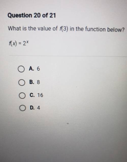 Need help asap what is the value of f(3) in the function below​