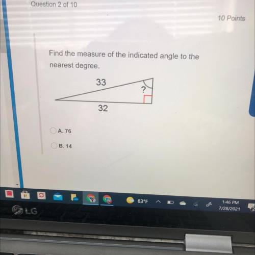 Find the measures of the indicated angle