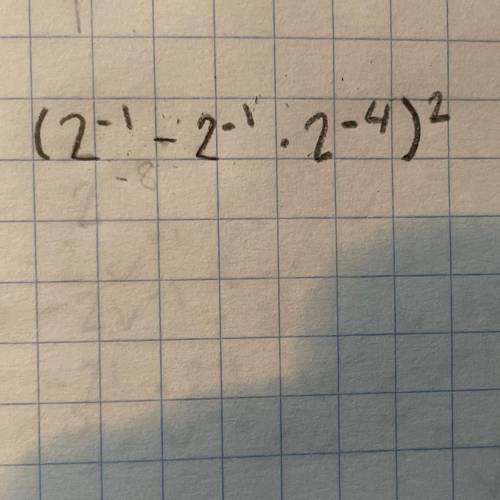 Properties of exponents. the answer is 1/2^12 i need help with the work