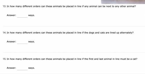Please help, i really dont understand this. will give brainliest. 
There are 6 dogs and 5 cats.