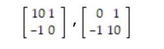 1. 
Determine whether the matrices are inverses.