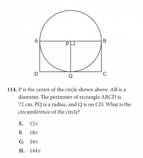 Help appreciated! Asks for circumference of circle.