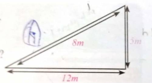 What type of machine is shown in the diagram?Write the length and height of slope in it.​