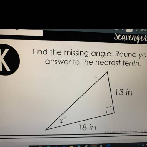 Find the missing angle. PLEASE HURRY