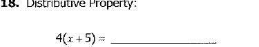 Apply distributive property to the following expression