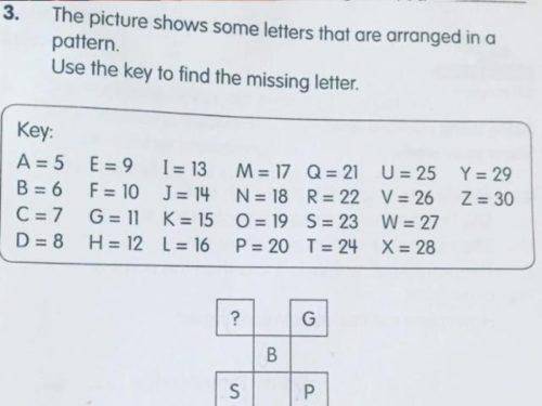 Find the missing letter.