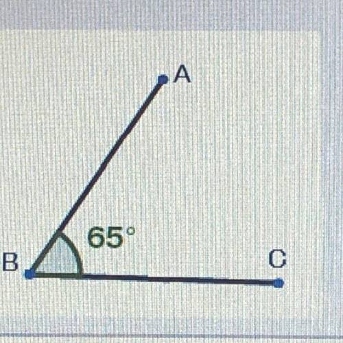 Is the image an example of an angle?

A: Yes: AB and BC do not form a line and share an endpoint.