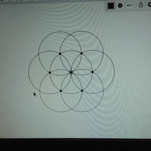 Task 2: Here is a straightedge and compass construction of a regular hexagon inscribed in a circle
