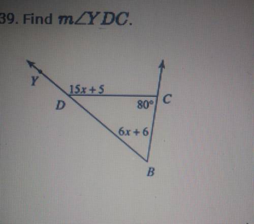 Find m<YDC please help!