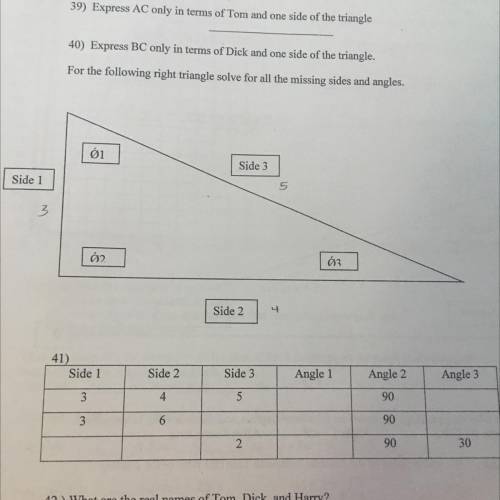 Need help with question after number 40