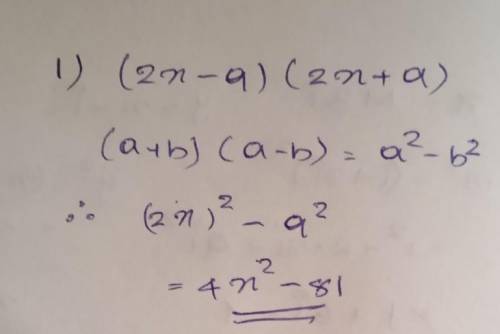 (2x-9) (2x+9) solve it​