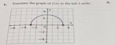 Translate the graph of f(x) to the left 3 units