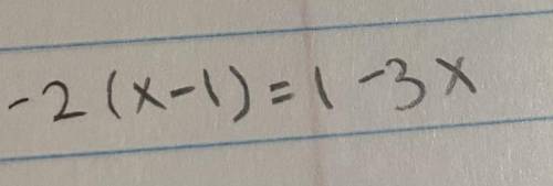 Determine whether (a) x = -1 or (b) x = 2 is a solution to this equation