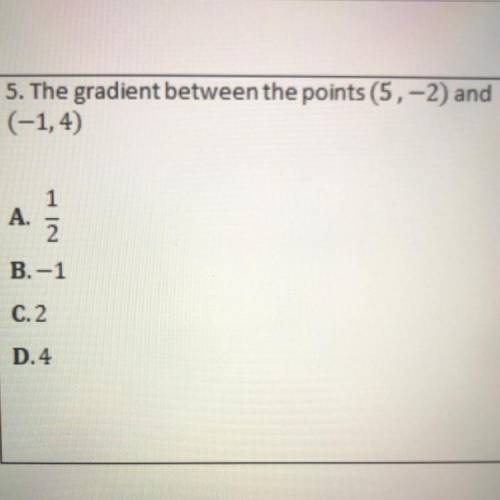 Please help gradient maths