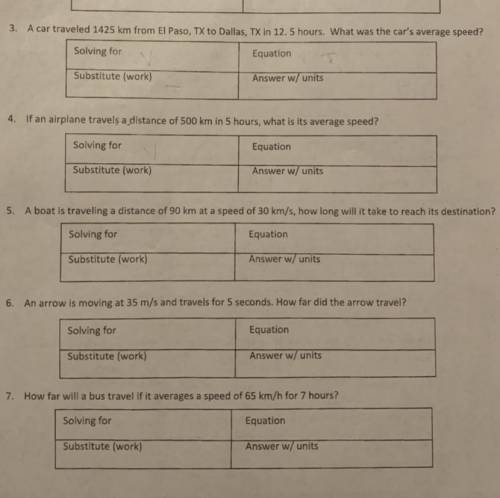 Can you help me with questions 3-7 please!
