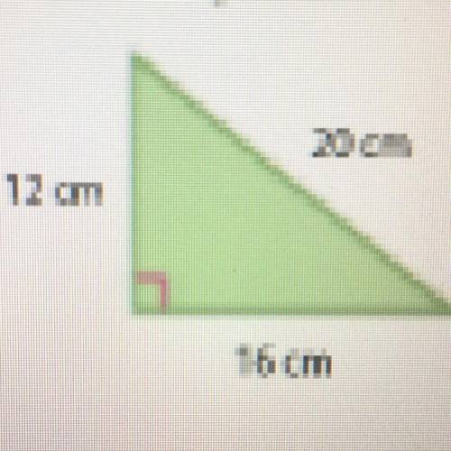 12 cm, 20 cm, and 16 cm. Find the perimeter and area. Please help!!