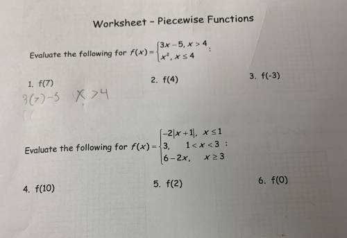 Algebra Piecewise functions!!!

Can someone help with number 1? I got some of it but I don’t know